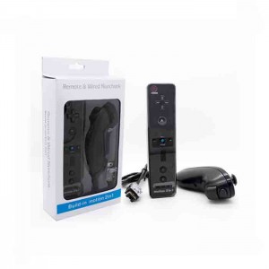 Comando Nintendo Wii e Wii U + Nunchuk Preto